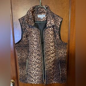 Marc New York Animal Print Vest